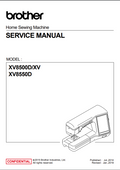 Brother Parts and Service Manuals - XV8500D/XV and XV8550D