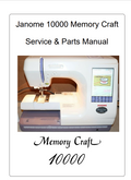 Janome Parts and Service Manuals - MC10000