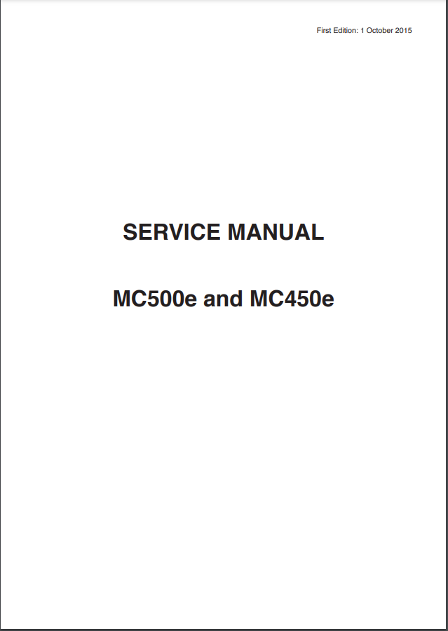 Janome Parts and Service Manuals -  MC550E