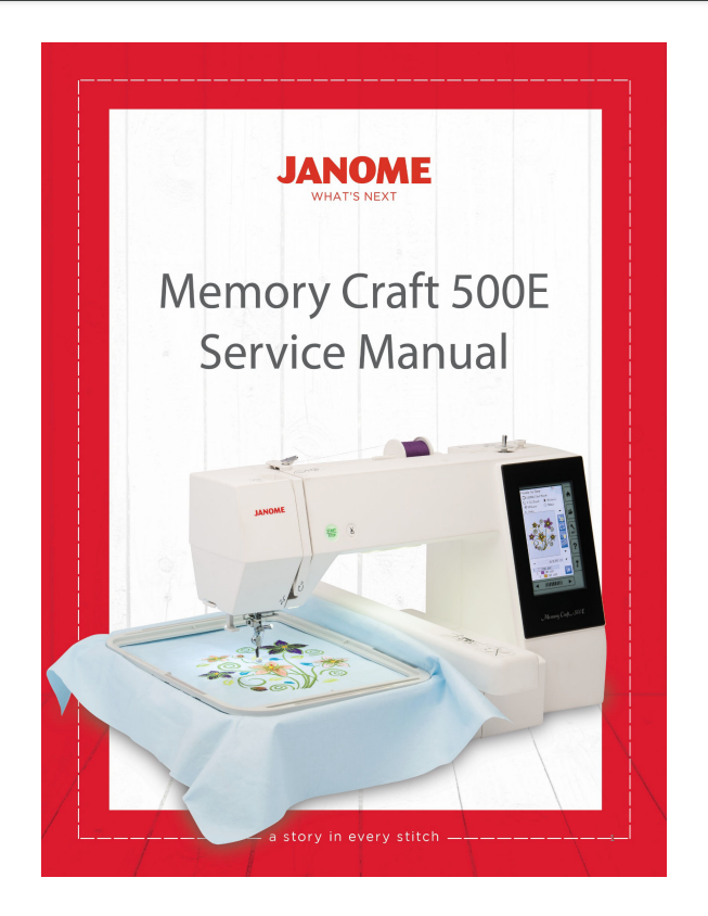 Janome Parts and Service Manuals -  MC550E