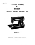 Singer Parts and Service Manuals - 301