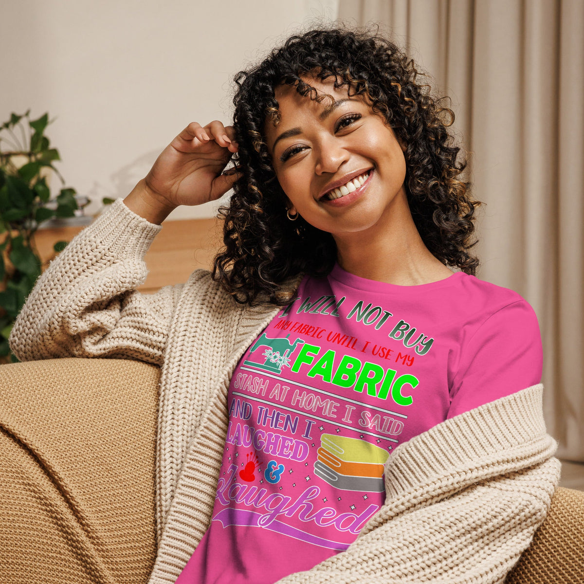 I Will Not Buy Fabric - Women's Relaxed T-Shirt