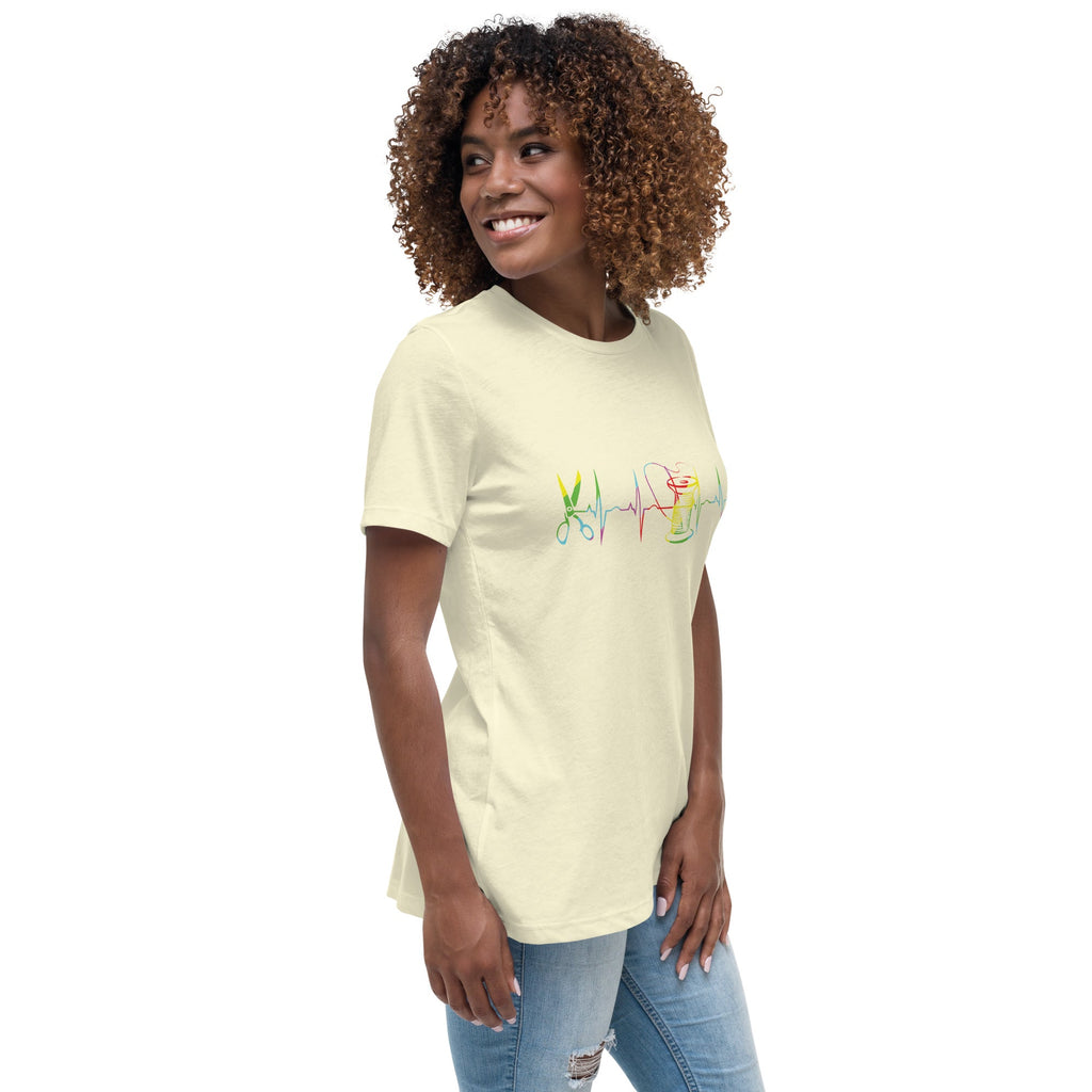 Heart Beat of Sewing - Women's Relaxed T-Shirt