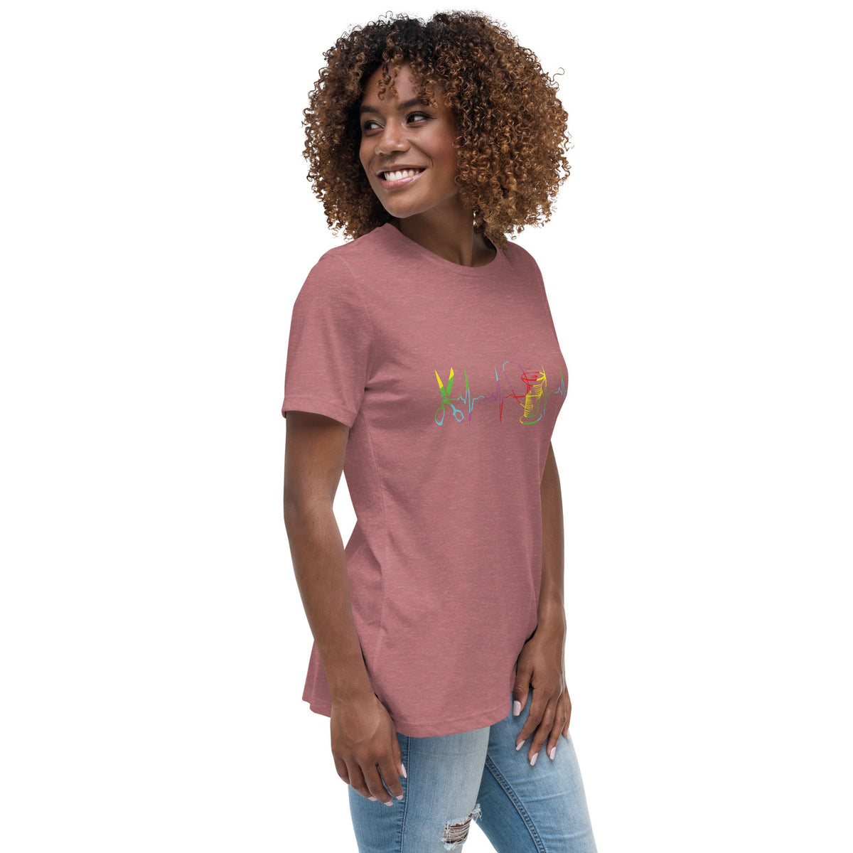 Heart Beat of Sewing - Women's Relaxed T-Shirt