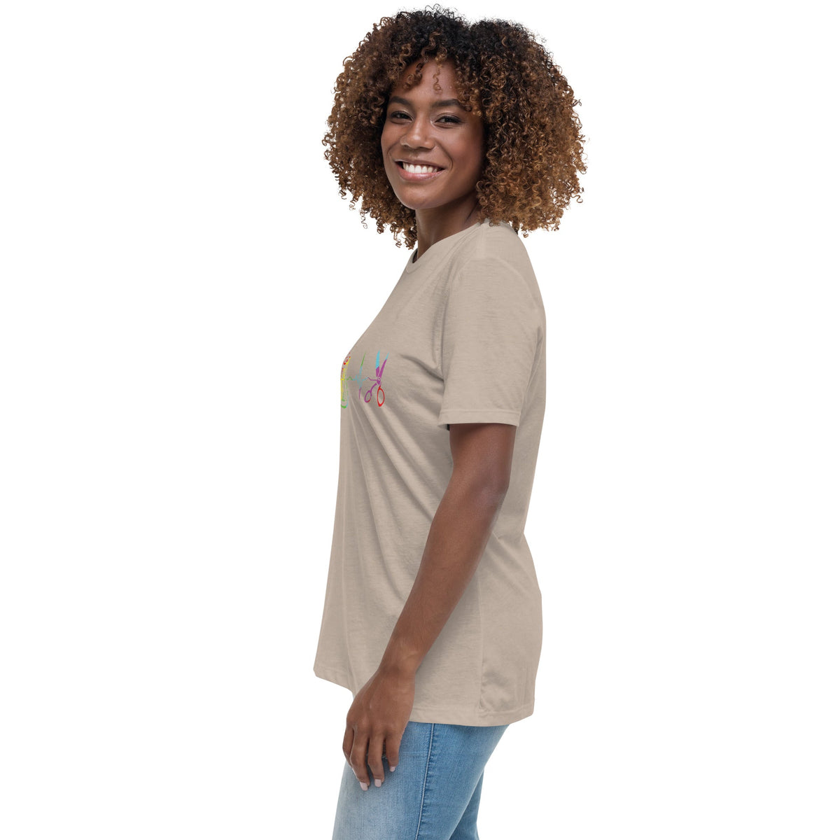 Heart Beat of Sewing - Women's Relaxed T-Shirt