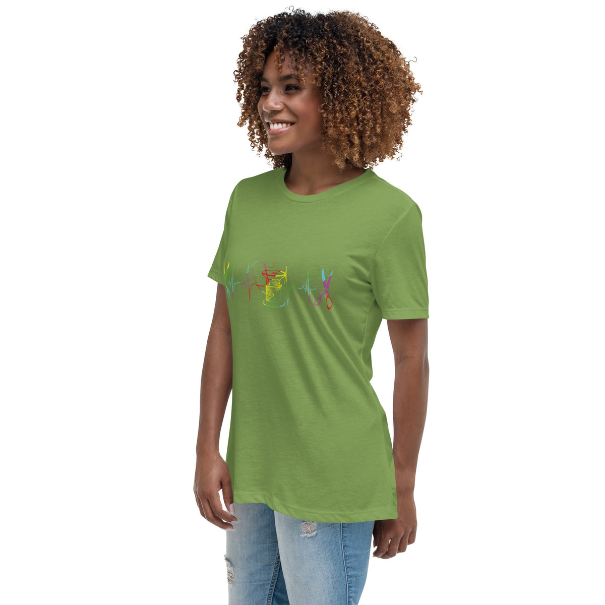 Heart Beat of Sewing - Women's Relaxed T-Shirt